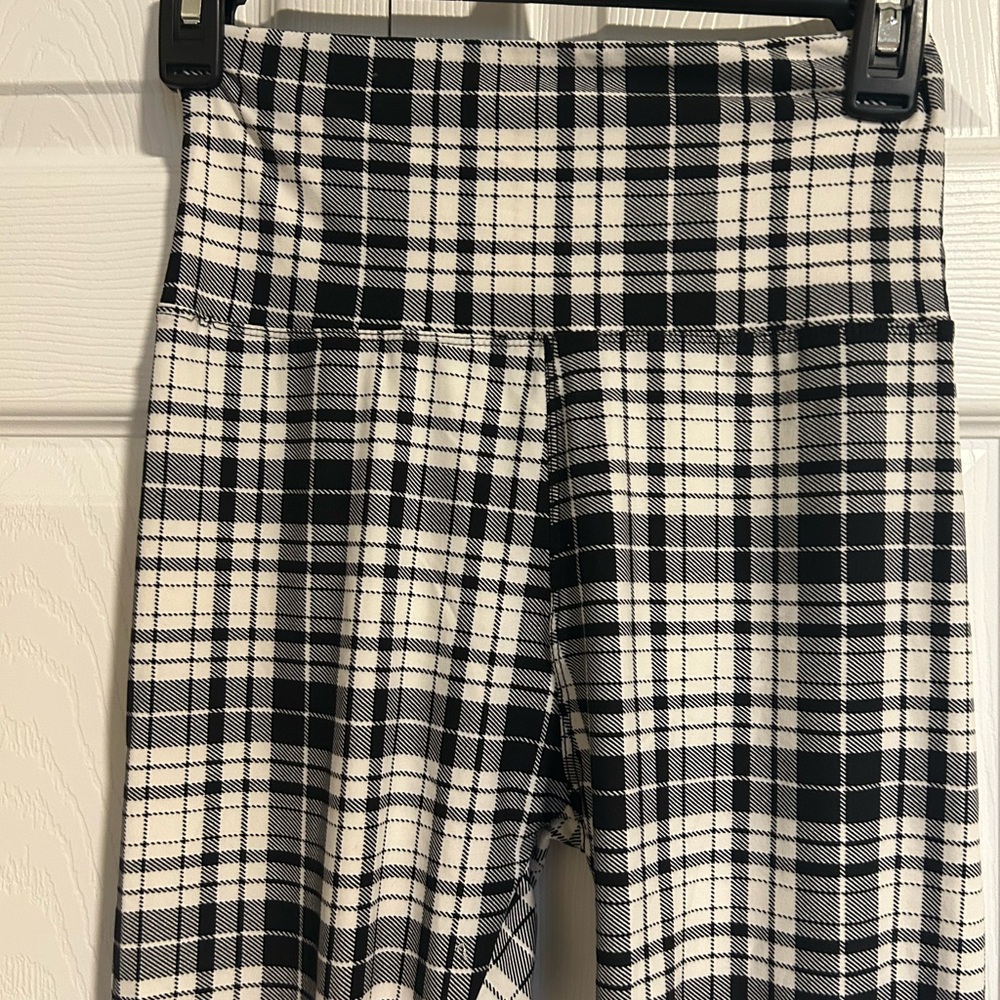 Plaid High-Waisted Leggings